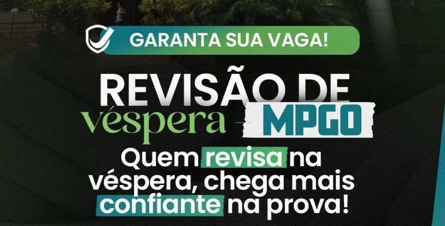 MP/GO – Revisão de véspera 63º Concurso